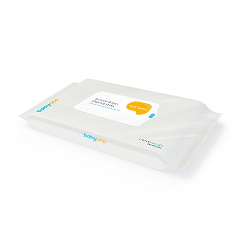 Пакеты для хранения использованных подгузников ароматизированные BabyOno 100 шт 1052