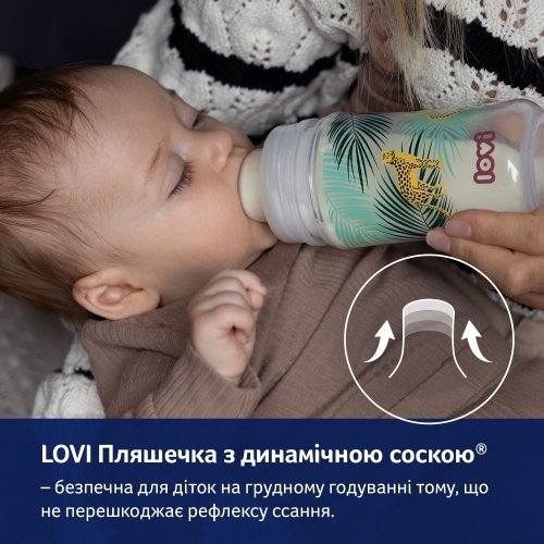 Антиколиковая бутылочка Lovi Trends Jungle Vibes 3m+ 250 мл 21/594