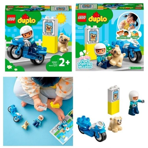 Конструктор LEGO DUPLO Town Полицейский мотоцикл 10967
