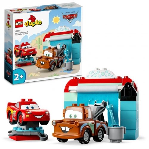 Конструктор LEGO DUPLO Disney Развлечения Молнии МакКвина и Сырника на автомойке 10996