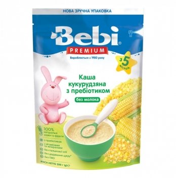 Каша кукурузная Bebi Premium Безмолочная с пребиотиком 200 г 1105044