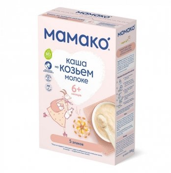 Каша злаковая на козьем молоке Mamako 5 злаков 200 г 1105402