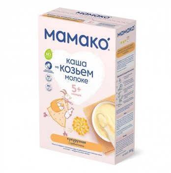 Каша кукурузная на козьем молоке Mamako с пребиотиками 200 г 1105412