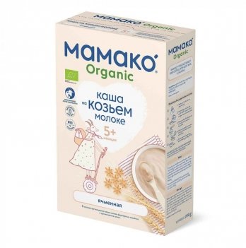 Каша ячменная органическая на козьем молоке Mamako Organic 200 г 1105544