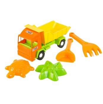 Игровой набор для песочницы Тигрес Mini truck Грузовик с набором для песка 5 шт 39157