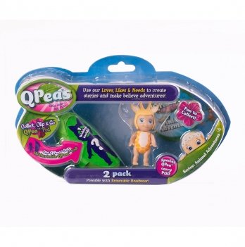 Игровой набор кукла в стручке горошинки QPeas Приключения животных Жирафчик ГиГи QP003