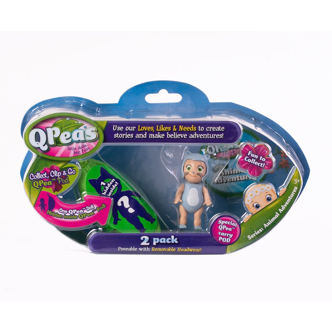 Игровой набор кукла в стручке горошинки QPeas Приключения животных Морская выдра Оукли QP003 Игровой набор кукла в стручке горошинки QPeas Приключения животных Морская выдра Оукли QP003