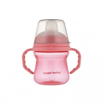 Чашка непроливайка Canpol babies FirstCup 150 мл Розовый 56/614_pin