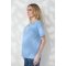 Футболка для беременных и кормящих Юла Мама Goldie Голубой NR-26.111