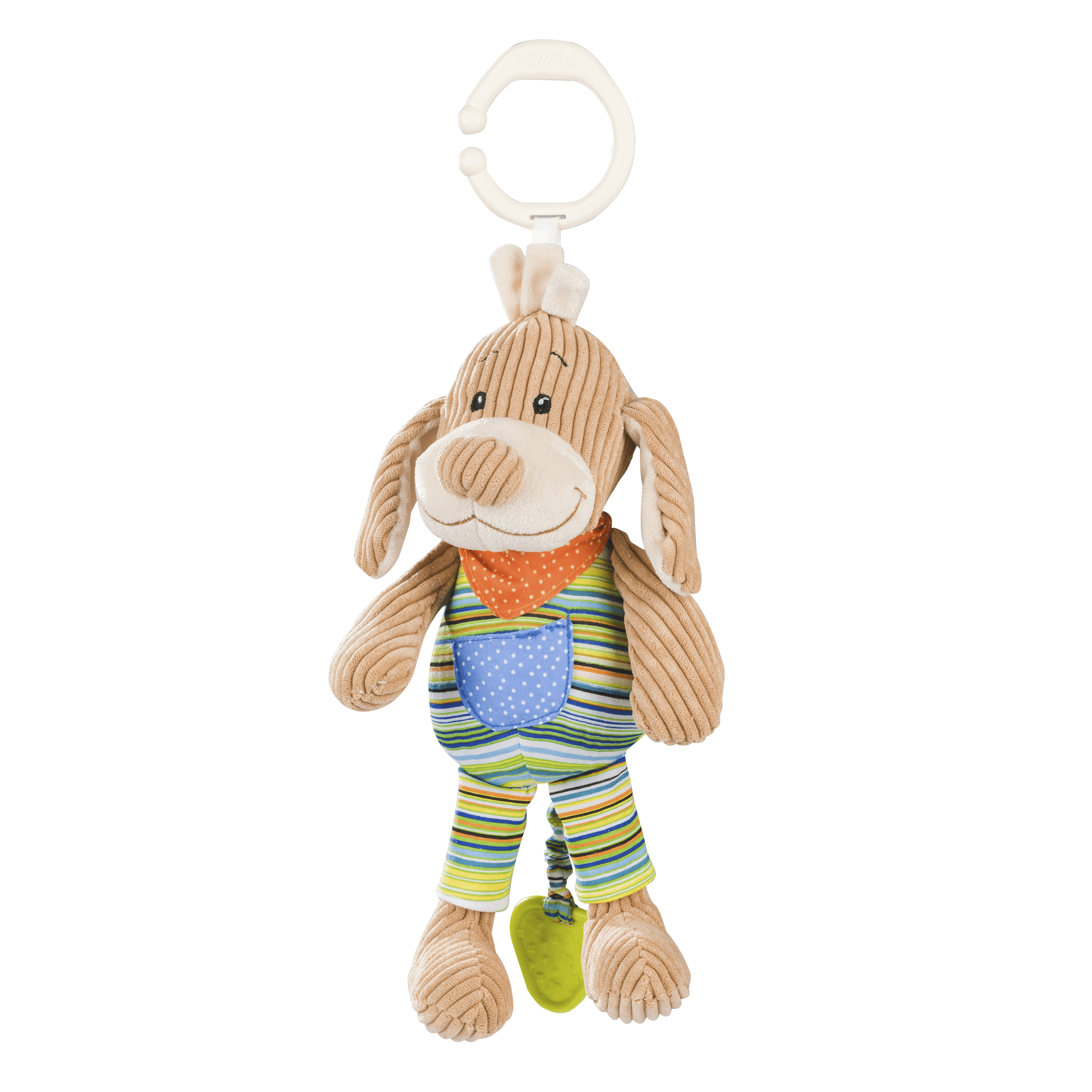 Музыкальная игрушка подвеска BabyOno Вельветовая собачка 1124