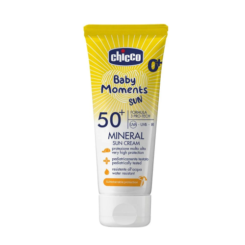 Солнцезащитный крем минеральный для детей Chicco Baby Moments Sun 0+ SPF 50+ 75 мл 11259.00
