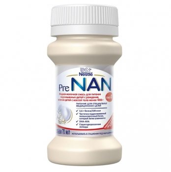 Жидкая молочная смесь для недоношенных детей NAN Pre 70мл 1000217