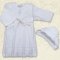 Сорочка для Крещения девочки, Бетис Христина-2, с шапочкой, д.р., интерлок, молочный