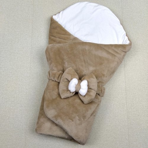 Конверт одеяло для новорожденных PaMaYa 90*90 Капучино 12-11-2