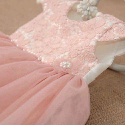 Платье Бетис Бриллиант с заколкой атлас/фатин Розовый 27078204 1,5-3 года