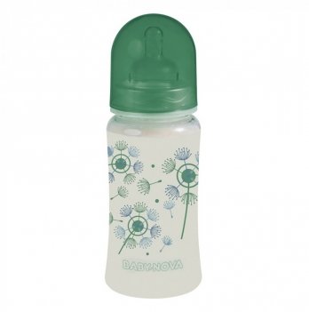 Бутылочка для кормления Baby-Nova Декор 300 мл Зеленый 3966382