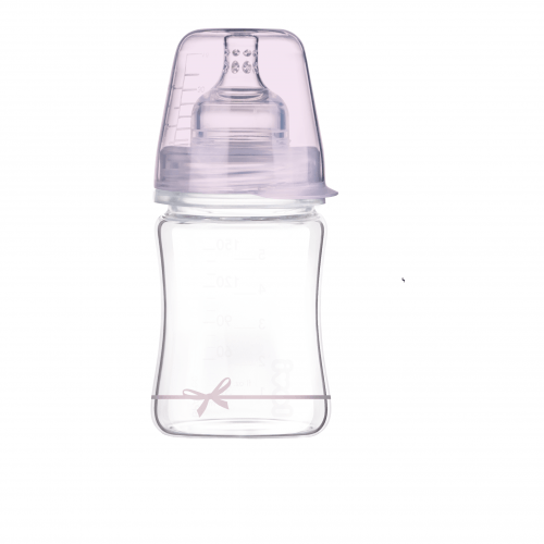 Стеклянная бутылочка для кормления Lovi Diamond Glass Baby Shower girl 150 мл Розовый 74/104girl