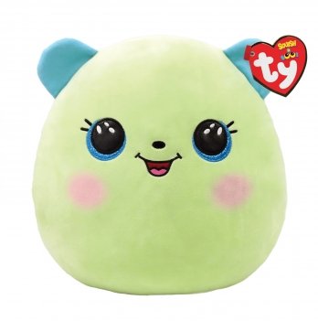 Мягкая игрушка TY Squish-a-Boos Зеленый мишка Clover 20 см 39227