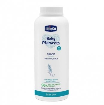 Тальк защитный Chicco Baby Moments с рисовым крахмалом 150 г 12258.00