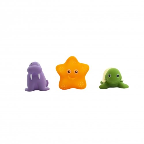 Игрушки для ванной Baby Team Забавные зверята Морские жители Зеленый 9022