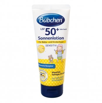 Солнцезащитное молочко для детской кожи Bubchen Sensitive SPF 50+, 100 мл