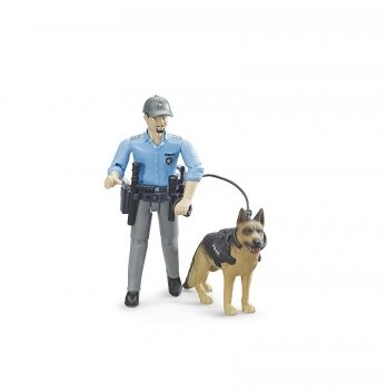 Игровая фигурка Bruder Полицейский с собакой 62150