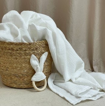 Муслиновая пеленка для детей Маленькая Соня Молочный 95х135 см 1242335