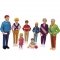 Игровой набор фигурок Miniland Европейская семья 8 шт  27395