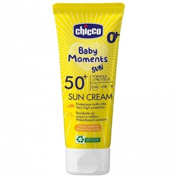 Солнцезащитный крем Chicco Baby Moments Sun 0+ SPF 50+ 75 мл 12725.00