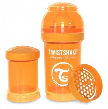 Бутылочка для кормления Twistshake 0+ мес Оранжевый 180 мл 78003