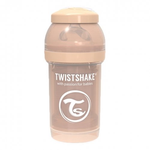 Бутылочка для кормления Twistshake 0+ мес Бежевый 180 мл 78253