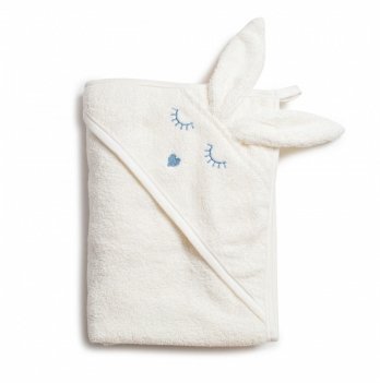 Полотенце для новорожденных из махры Twins Rabbit Бежевый 100х100 см 1500-TANК-202