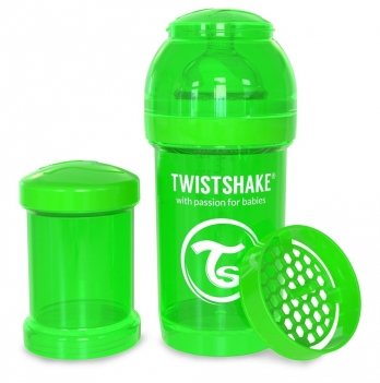 Бутылочка для кормления Twistshake 0+ мес Зеленый 180 мл 78004