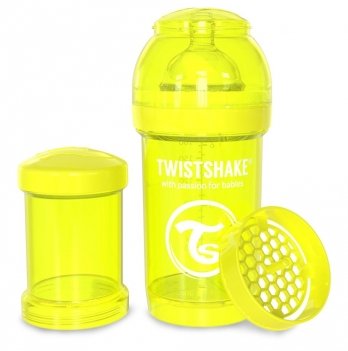 Бутылочка для кормления Twistshake 0+ мес Желтый 180 мл 78039
