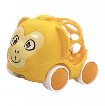 Детская игрушка погремушка BABY TEAM Машинка обезьянка 8412