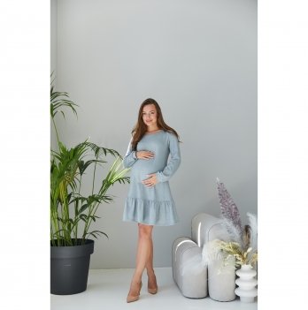 Платье для беременных и кормящих Lullababe Budapest Melange Серый меланж LB05BD118