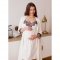 Комплект халат и ночнушка для беременных и кормящих Юла Мама Maya Молочный NW-3.1.5