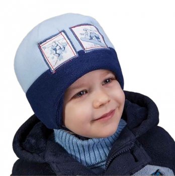 Зимняя шапка детская Tutu 3 - 4 лет Флис Синий 3-000932