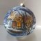 Новогодний шар на елку Santa Shop Ночь в украинском селе Синий 12 см 4820001112368