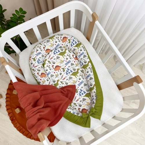 Кокон для новорожденных Маленькая Соня Baby Design Дино олива Оливковый 5019463