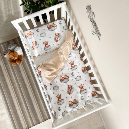 Детское постельное белье в кроватку Маленькая Соня Baby Mix Тедди бежевый Бежевый 0391129