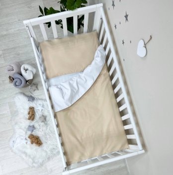 Детское постельное белье в кроватку Маленькая Соня Универсальный Бежевый 030002