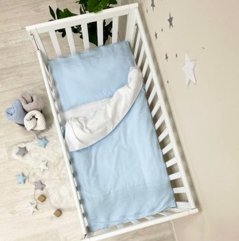 Детское постельное белье в кроватку Маленькая Соня Универсальный Голубой 030007