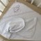 Детское полотенце уголок махровое BetiS Черепашка Махра Белый/Фиолетовый 75х90 см 27687965