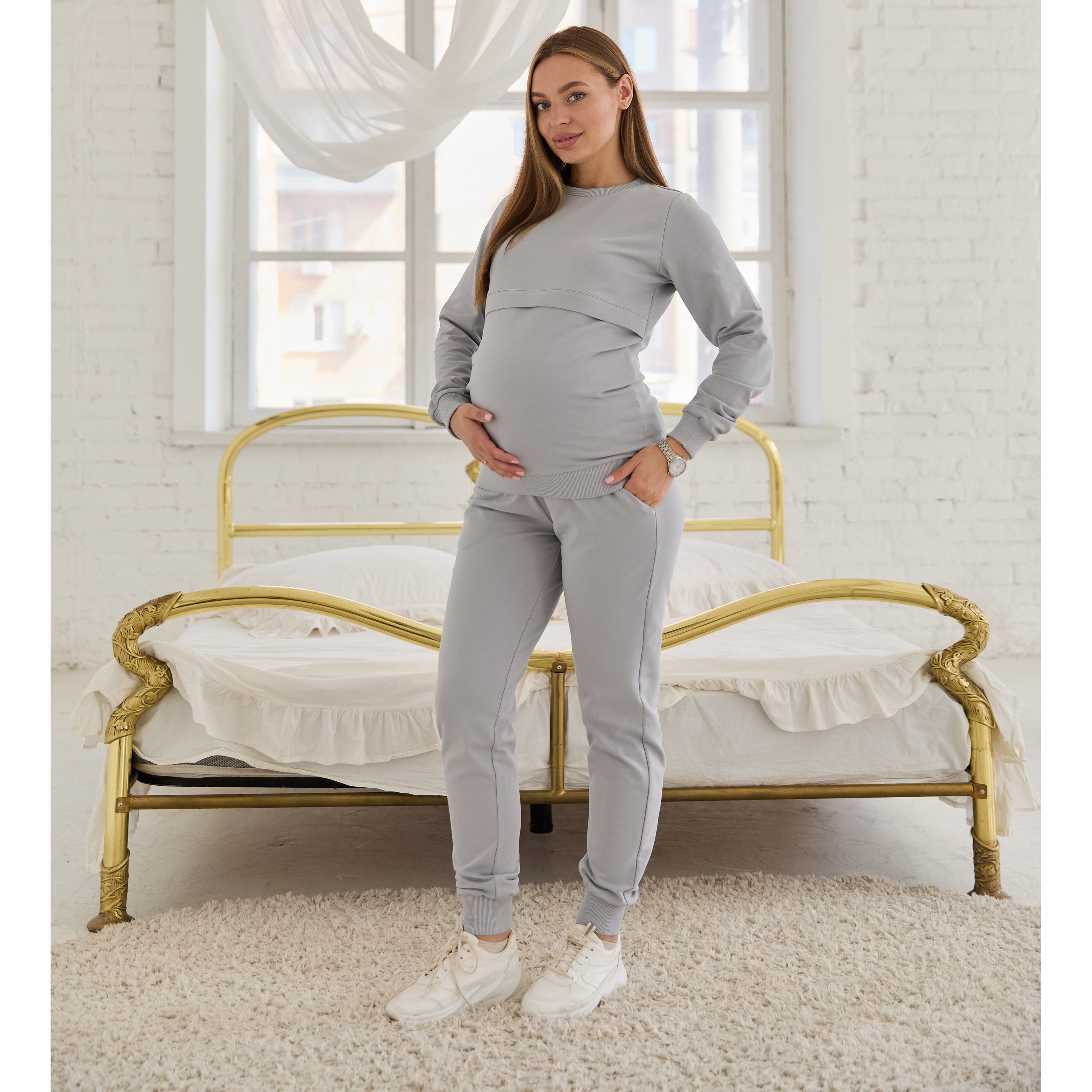 Костюм для беременных и кормящих Lullababe Detroit Steel Светло-серый LB07DT125 Костюм для беременных и кормящих Lullababe Detroit Steel Светло-серый LB07DT125