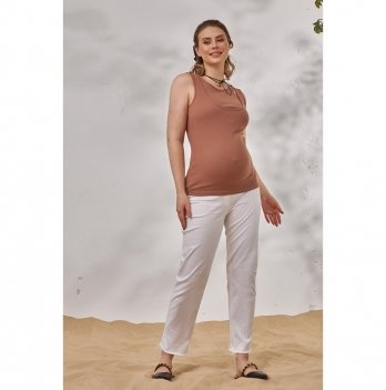 Летние штаны для беременных Юла Мама Ibiza Белый R-24.021