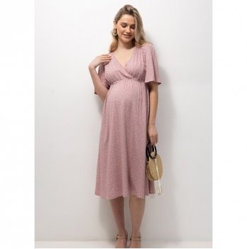 Летнее платье для беременных и кормящих Юла Мама Joselyn Розовый DR-23.041