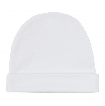 Шапочка для новорожденных ЛяЛя 0 - 9 мес Рибана Белый 13БК002_2-182