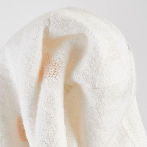 Чепчик для новорожденных ЛяЛя Мишки с сердечками 0 - 3 мес Футер Молочный/Оранжевый 13ФТ005_6-193