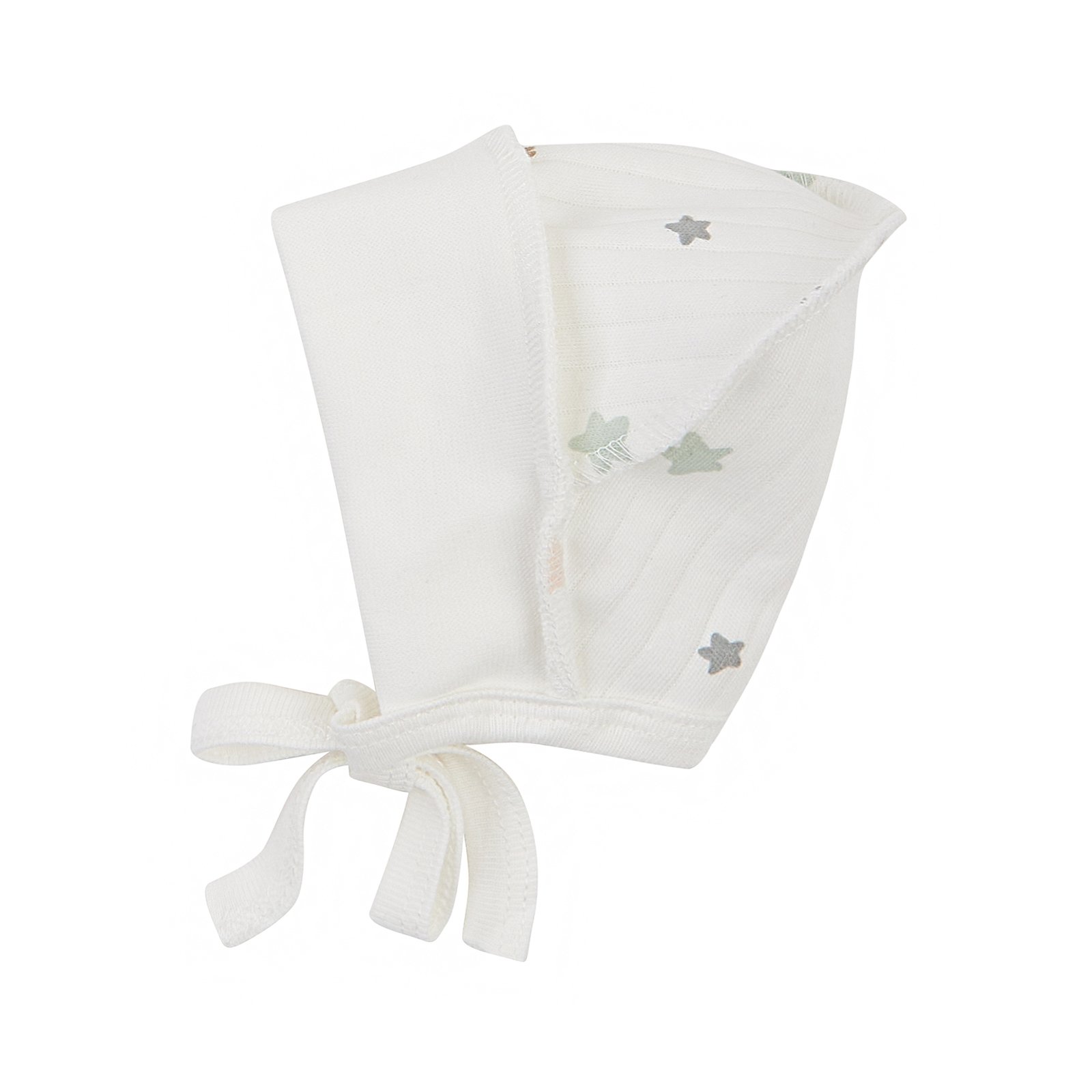 Чепчик для новорожденных ЛяЛя 0 - 3 мес Интерлок Молочный/Бежевый/Серый 13ІН004_2-500